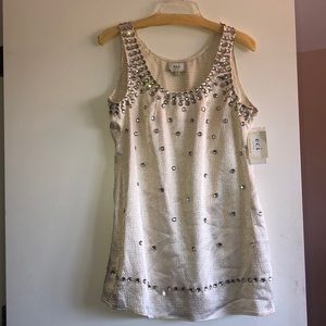 Beige off white dress